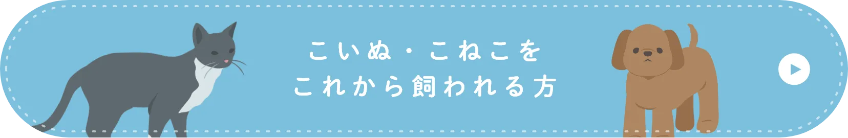 仔犬・仔猫をこれから飼われる方